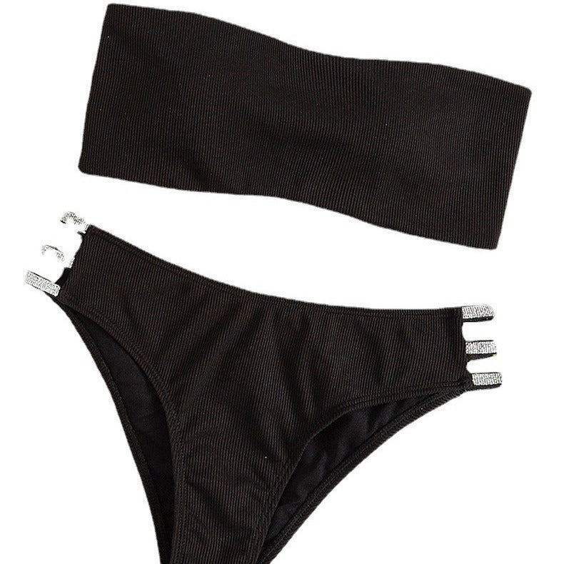 Damen Triangel-Bikini mit stilvollem Mehrfachträger-Design R&B