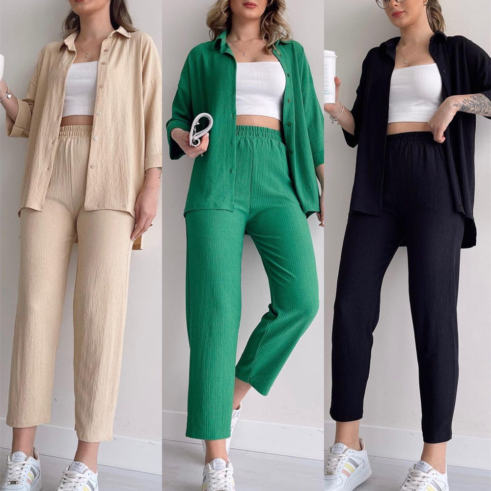 Damen luftiges Freizeit-Ensemble aus atmungsaktivem Stoff R&B