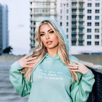Damen Kapuzensweater mit inspirierendem Spruch und bequemer Passform