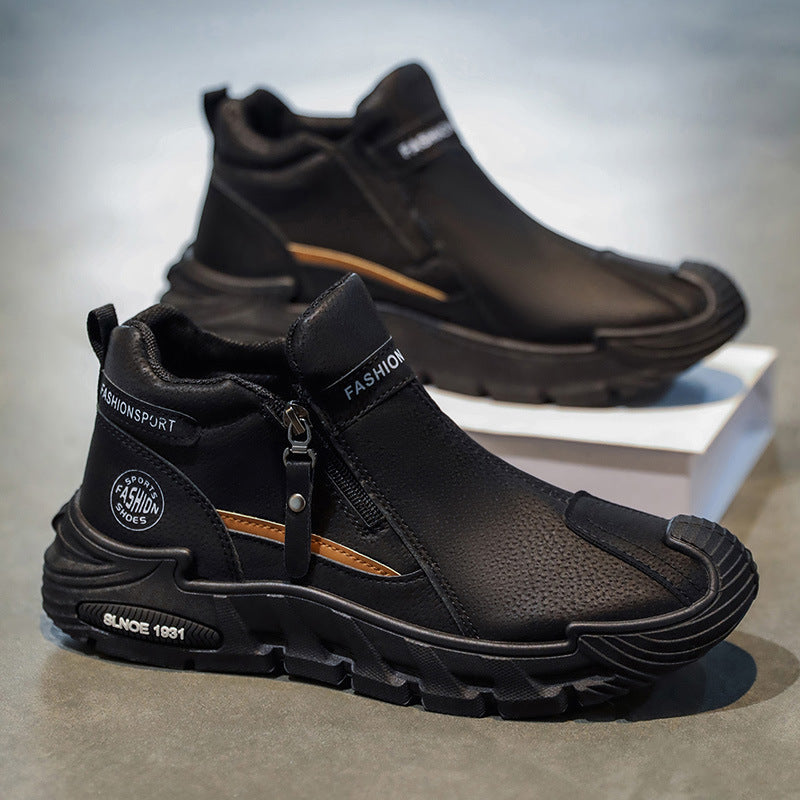 Damen Sportliche Stiefel mit elastischem Einstieg und rutschfester Sohle