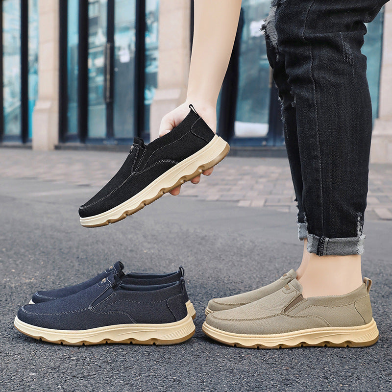Damen Bequeme Slip-On Freizeitschuhe mit elastischem Obermaterial