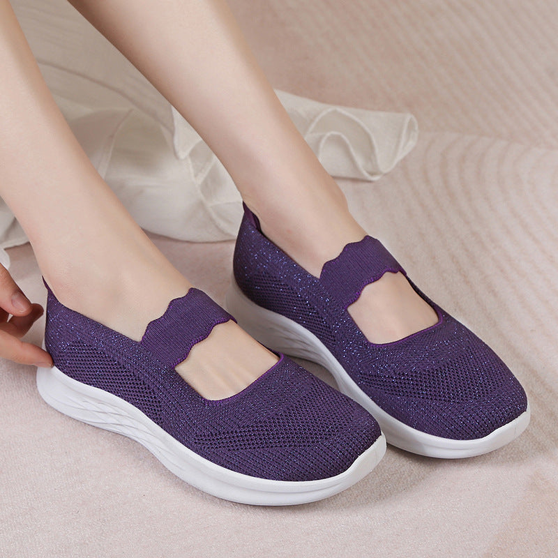 Damen Leichte und atmungsaktive Slip-On Laufschuhe R&B