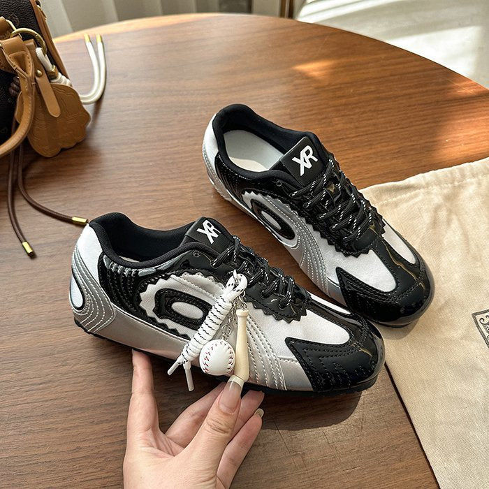 Damen modische Sport-Sneaker mit atmungsaktiver Obermaterialstruktur und stoßdämpfender Sohle R&B