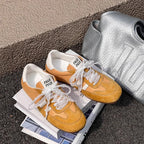 Damen modische Sneakers mit luxuriösem Obermaterial und rutschfester Sohle R&B