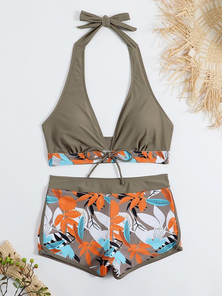 Damen Sportliches Bikini-Set mit verdecktem Bauch R&B