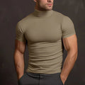 Herren Langarm-Turtleneck-Shirt aus atmungsaktivem Stretchmaterial R&B