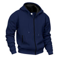 Herren Sweatjacke mit hohem Stehkragen und praktischen Reißverschlusstaschen