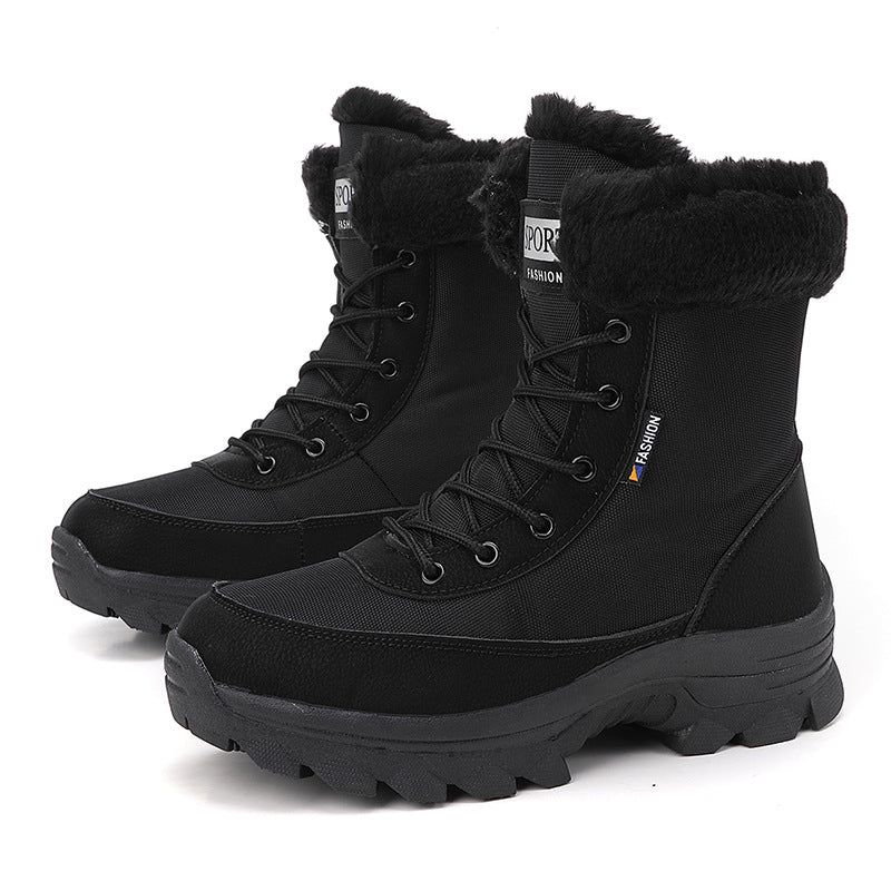 Damen winterliche Outdoor-Stiefel mit wärmeisolierendem Futter und rutschfester Sohle R&B