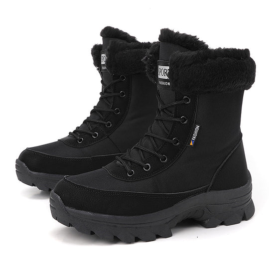 Damen winterliche Outdoor-Stiefel mit wärmeisolierendem Futter und rutschfester Sohle R&B