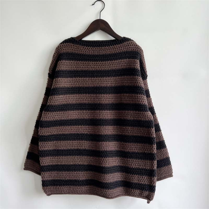 R&B | Gestreifter Strickpullover Mit Sanften Farben