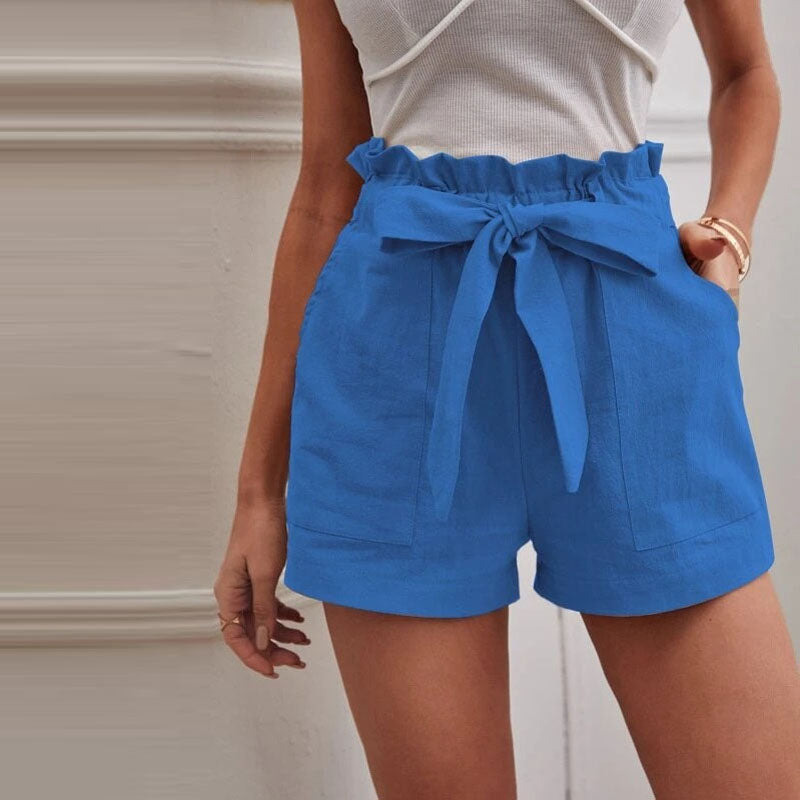 【Baumwolle】Lässige Einfarbige Shorts
