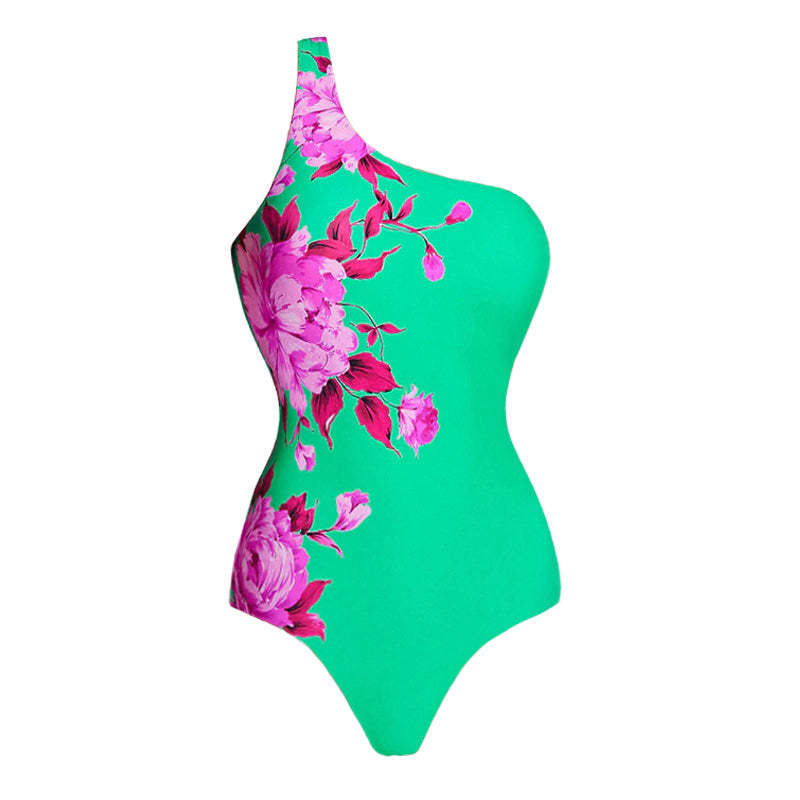 Damen Zweiteiler Badeanzug mit floralem Design R&B