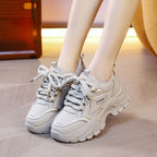 Damen modische Lauf-Sneaker mit dicker Profilsohle und atmungsaktivem Obermaterial R&B