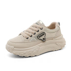 Damen Sportliche Plateau Sneakers mit rutschfester Laufsohle und atmungsaktivem Obermaterial R&B