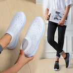 Damen modische Slip-On Sneaker mit Glitzerapplikationen R&B