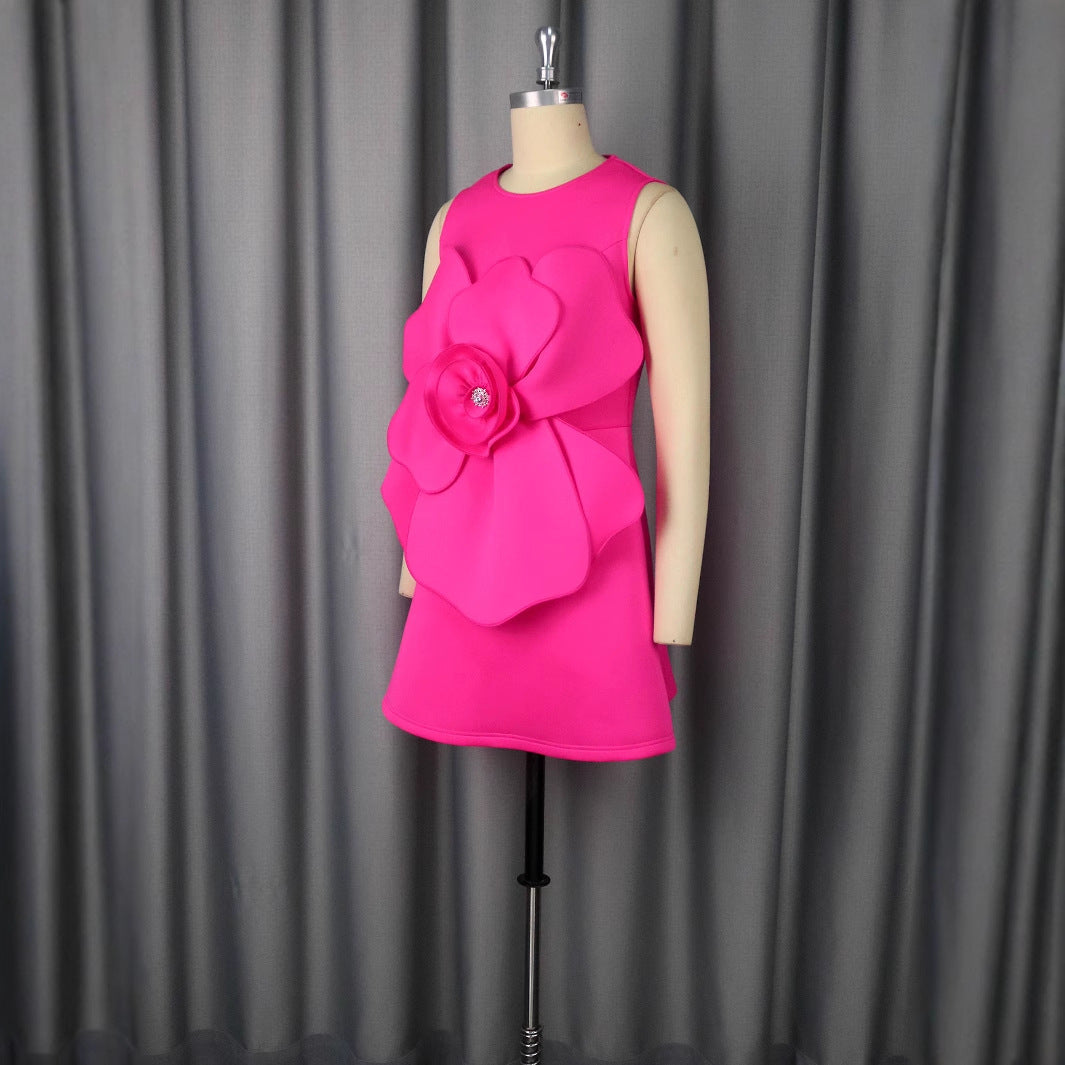 Damen Blumenkleid mit 3D-Design R&B
