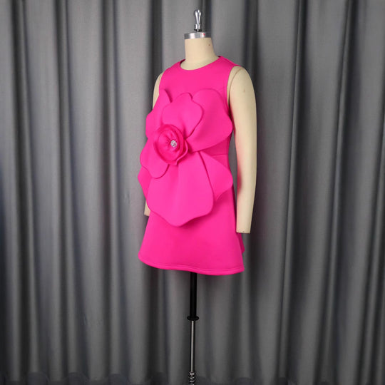 Damen Blumenkleid mit 3D-Design R&B