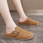 Damen Bequeme Clogs mit modischem Riemen und atmungsaktiver Obermaterialstruktur R&B