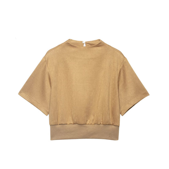 Damen Cropped T-Shirt mit elegantem Bund R&B