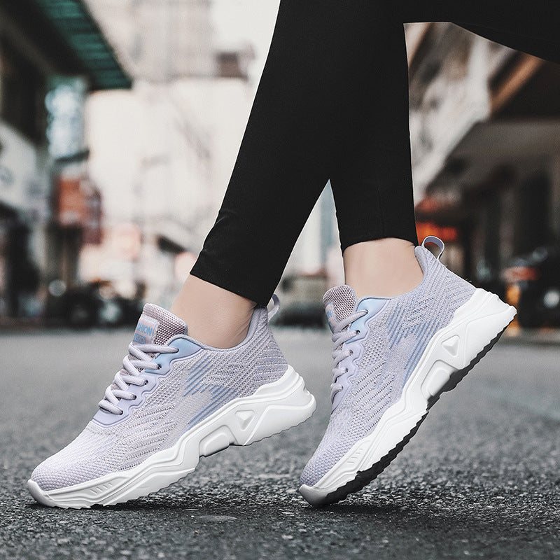Damen Sportliche Sneaker mit atmungsaktivem Obermaterial und rutschfester Sohle