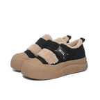 Damen modische Sneaker mit praktischem Klettverschluss und wärmendem Innenfutter R&B