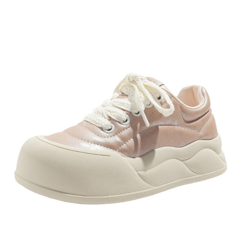 Damen Trendige Sneaker mit komfortabler Sohle und modischer Obermaterialkombination