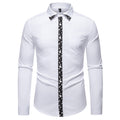 Herren Hemd mit floralem Design und eleganter Knopfleiste R&B
