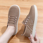 Damen Atmungsaktive Sneaker mit elastischen Schnürsenkeln R&B