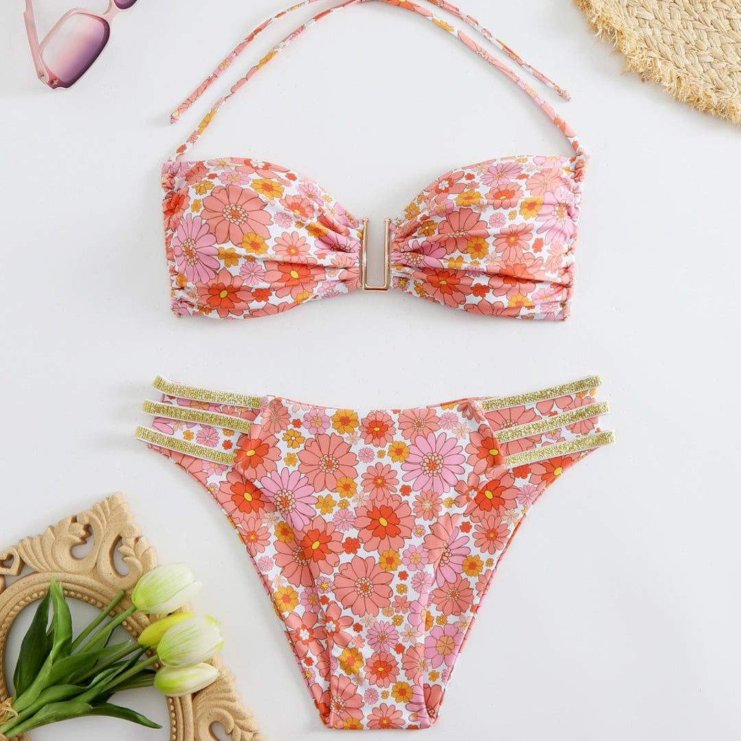 Damen Bandeau-Bikini mit verstellbaren Trägern und elegantem Schnitt R&B