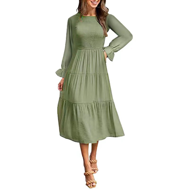 Maxikleid mit Rüschen elegant