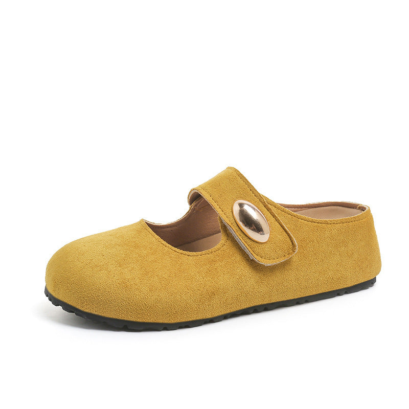 Damen Bequeme Hausschuhe mit schickem Riemen und leichtem Innenfutter R&B