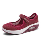 Damen Atmungsaktive Slip-On Sneakers mit verstellbarem Klettverschluss und innovativem Design