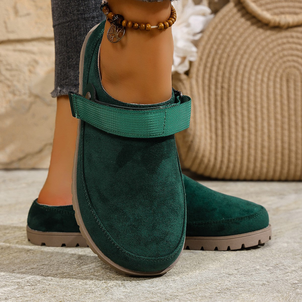 Damen Komfortable Clogs mit verstellbarem Riemen R&B