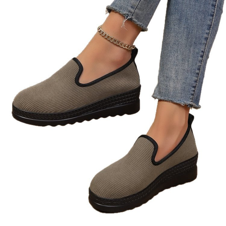 Damen Komfortable Slipper mit flexiblem Elastik-Einsatz R&B