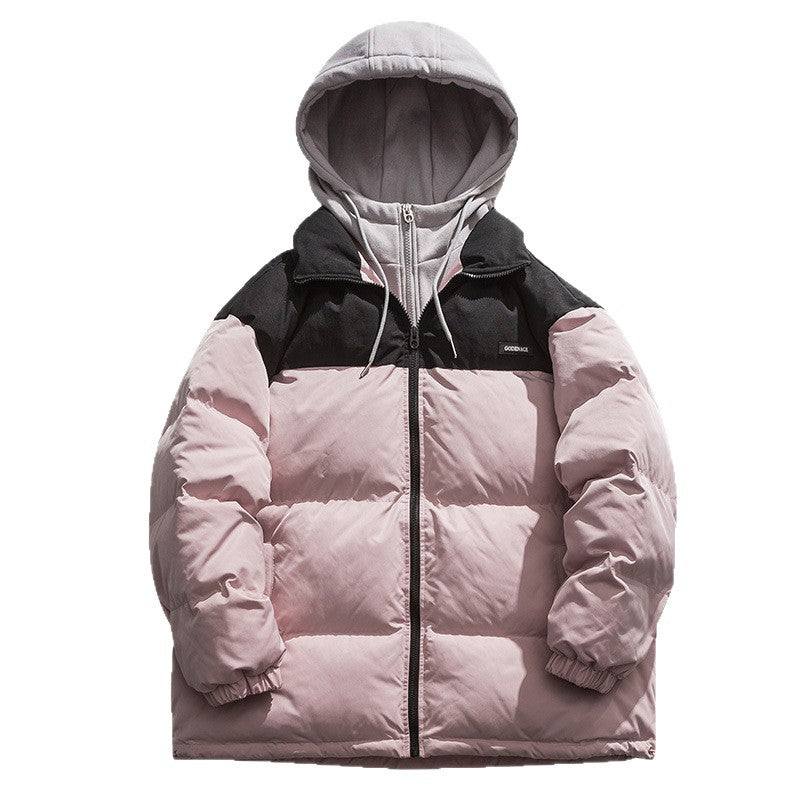 Herren Winterjacke mit abnehmbarer Kapuze und wärmeisolierender Fütterung R&B