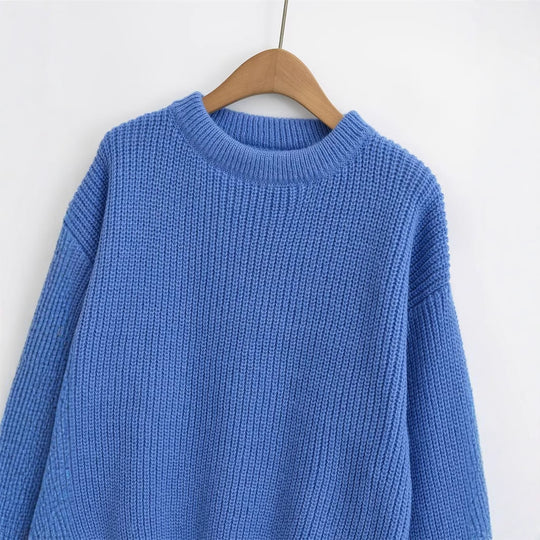 Damen Strickpullover mit aufwendigem Strukturmuster R&B