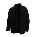 Damen lässige Strickjacke mit offenem Kragen und modernen Details R&B