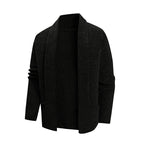 Damen lässige Strickjacke mit offenem Kragen und modernen Details R&B