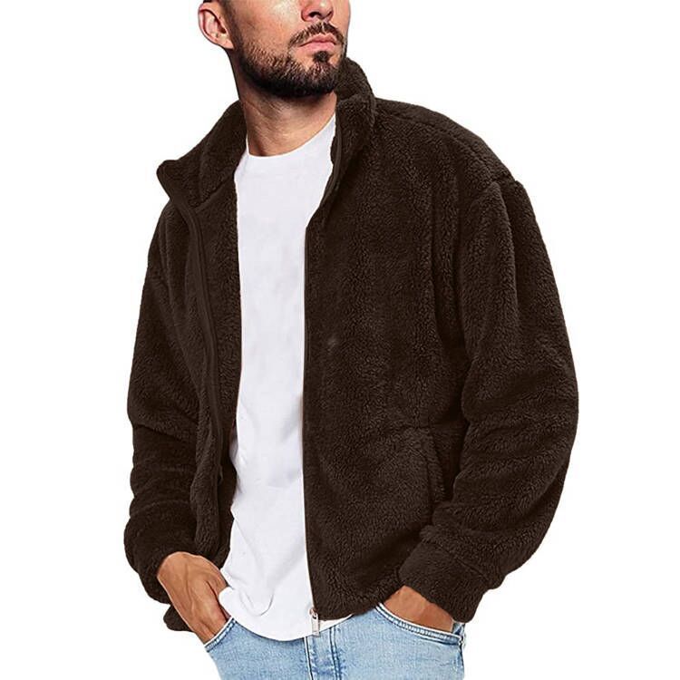 Herren Fleecejacke mit weichem Innenfutter und praktischen Taschen R&B