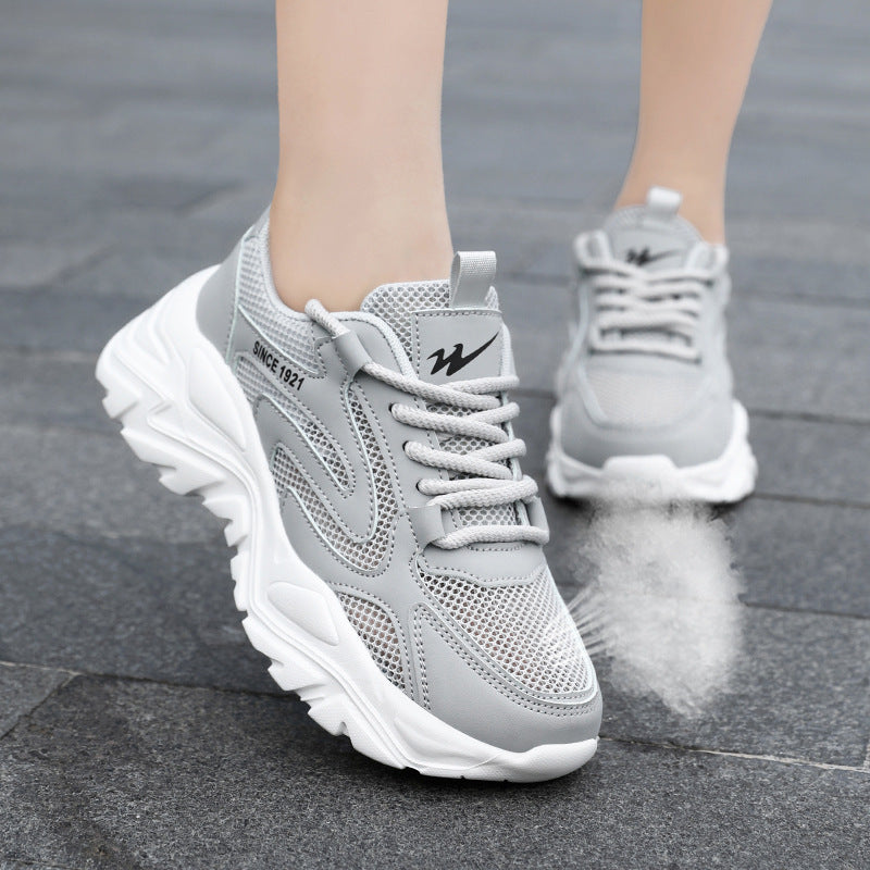Damen Lauf- und Freizeitschuhe mit atmungsaktivem Mesh-Obermaterial und stoßdämpfender Sohle R&B
