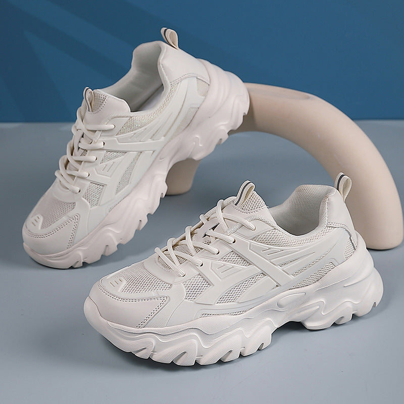 Damen Sportliche Sneakers mit atmungsaktivem Mesh-Obermaterial und stoßdämpfender Sohle
