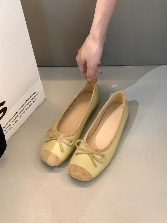 Damen Ballerina-Schuhe mit verstellbarem Schleifen-Detail R&B
