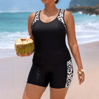 Damen Sportliches Badeoutfit mit Floralprint R&B