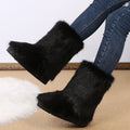 Damen Winterstiefel mit kuscheligem Kunstfell-Futter und rutschfester Sohle R&B
