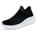 Damen Atmungsaktive Slip-On Sneakers mit elastischem Schaft und dämpfender Sohle