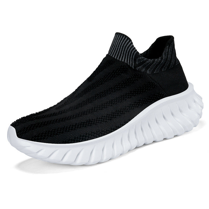 Damen Atmungsaktive Slip-On Sneakers mit elastischem Schaft und dämpfender Sohle