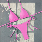 Damen Spaghetti-Träger-Bikini Set