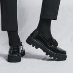 Damen elegante Loafers mit strukturiertem Obermaterial und robustem Profil R&B