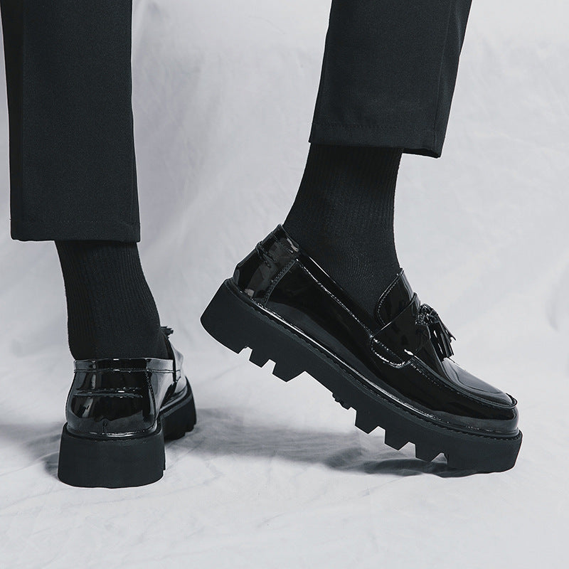 Damen elegante Loafers mit strukturiertem Obermaterial und robustem Profil R&B