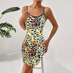 Damen Figurbetontes Minikleid mit floralem Schmetterlingsmuster R&B